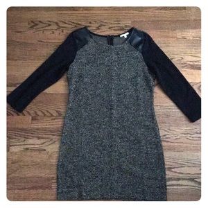 Mystree Black and gold tweed dress